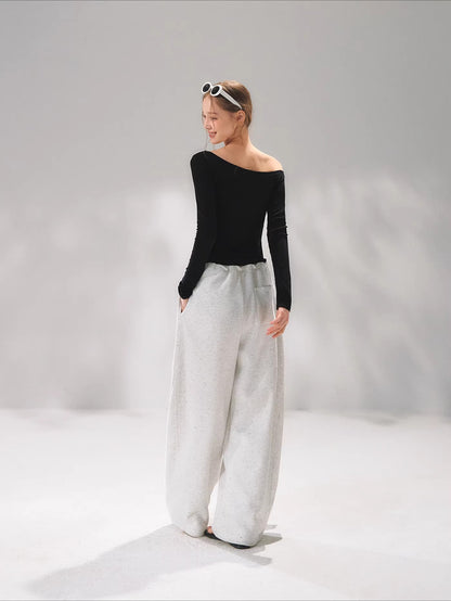 Crystal One Shoulder Tie Top