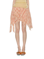 Asymmetrical Print Skirt