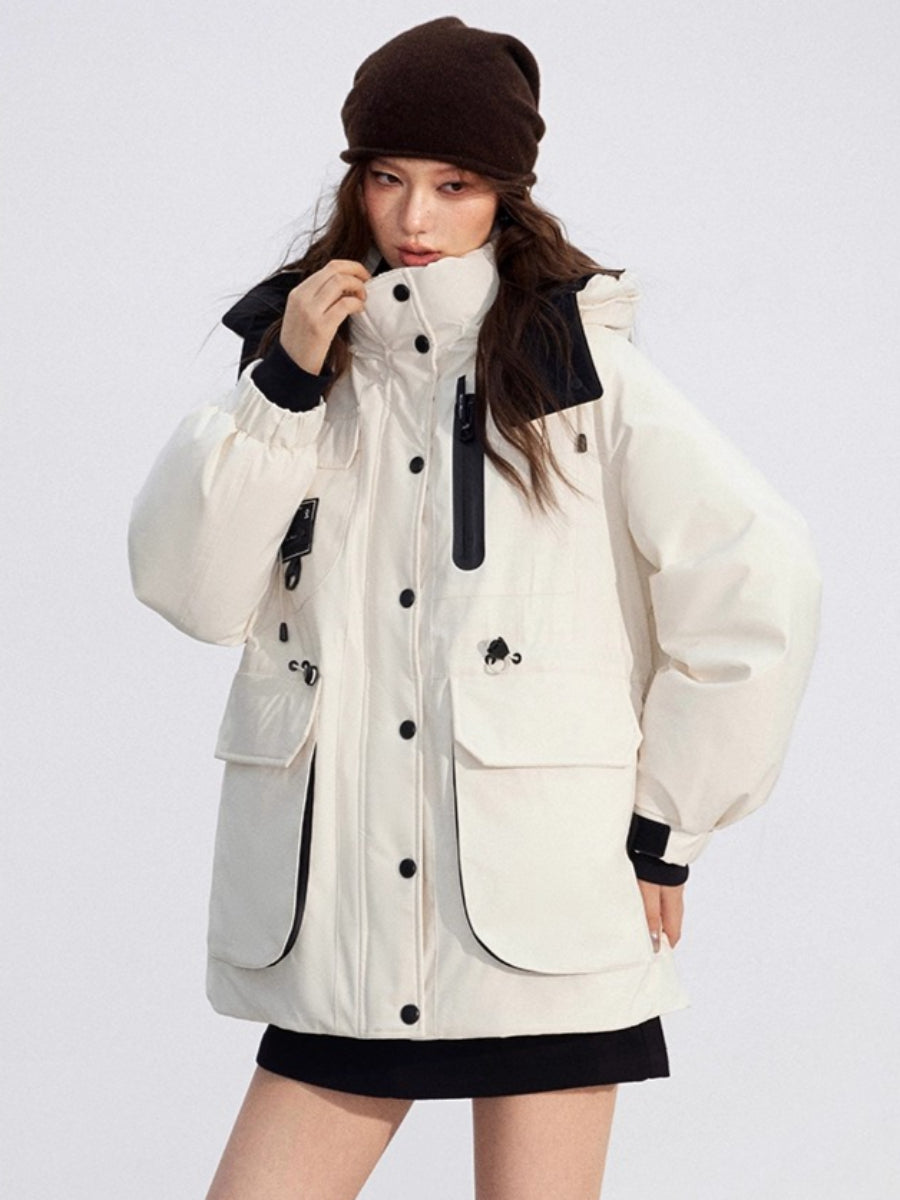 Windproof Hooded Down Jacket