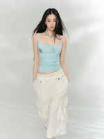 Rhinestone Print Camisole Top