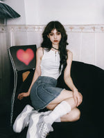 Silver Wave Sneakers