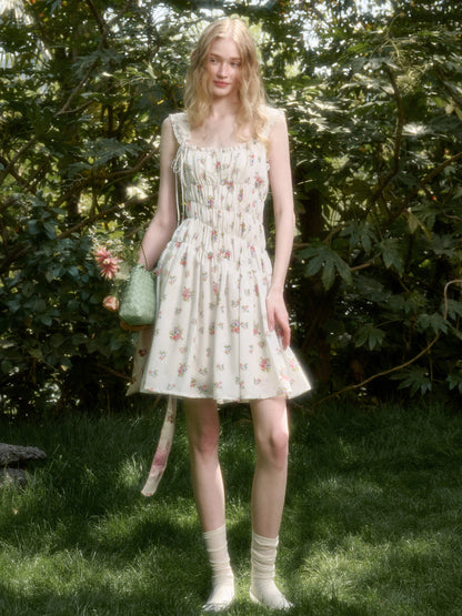 French Relaxed Old Money Floral Dress