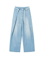 Wheat Braid Wide-Leg Pants