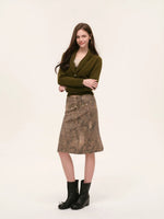 Fur Trimmed Camisole & Cardigan Set