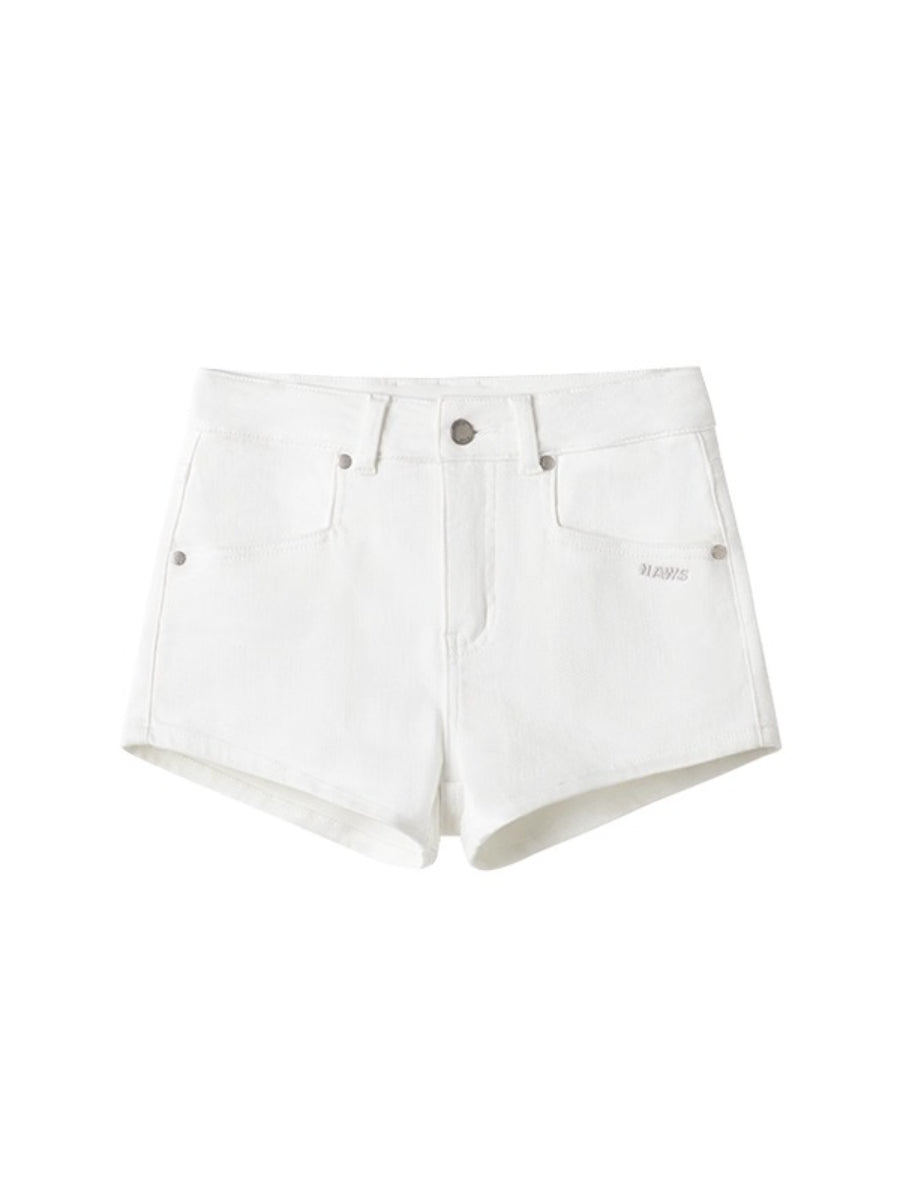 Polar High-Stretch Denim Shorts