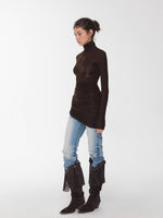 Crystal-Embellished Turtleneck