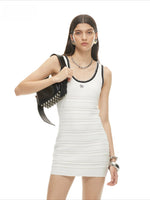Phantom Contrast Knit Dress