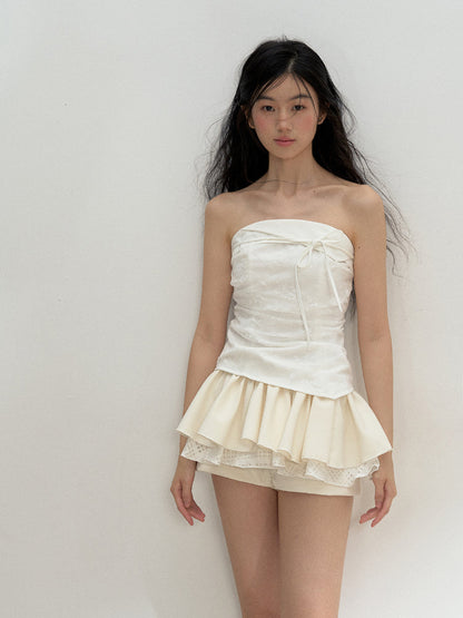 Black and White 3D A-Line Skirt