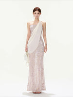 Floral Mesh Mermaid Dress