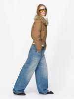 Oversized Fur Collar Down Jacket