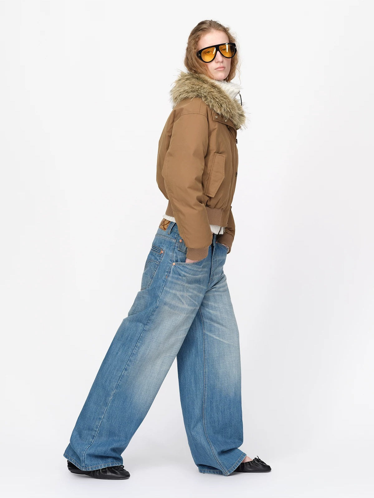 Oversized Fur Collar Down Jacket