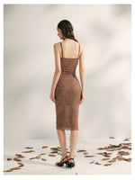 Embroidered Lace Fishtail Dress