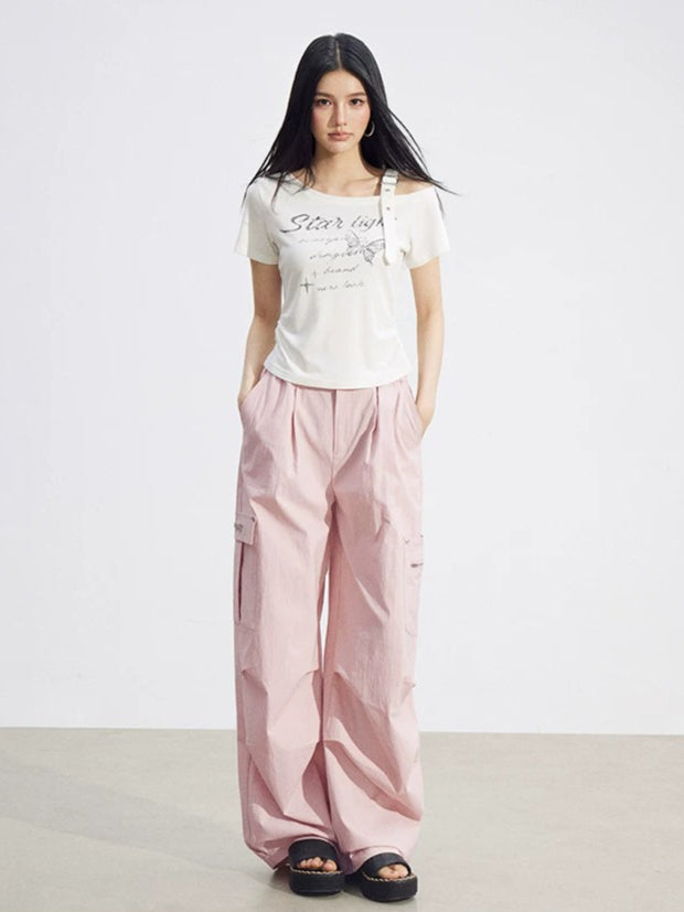 Cargo Wide-Leg Pants