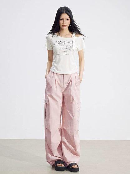 Cargo Wide-Leg Pants