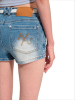 Equestrian Denim Shorts