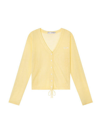 Ice Silk Tie Cardigan