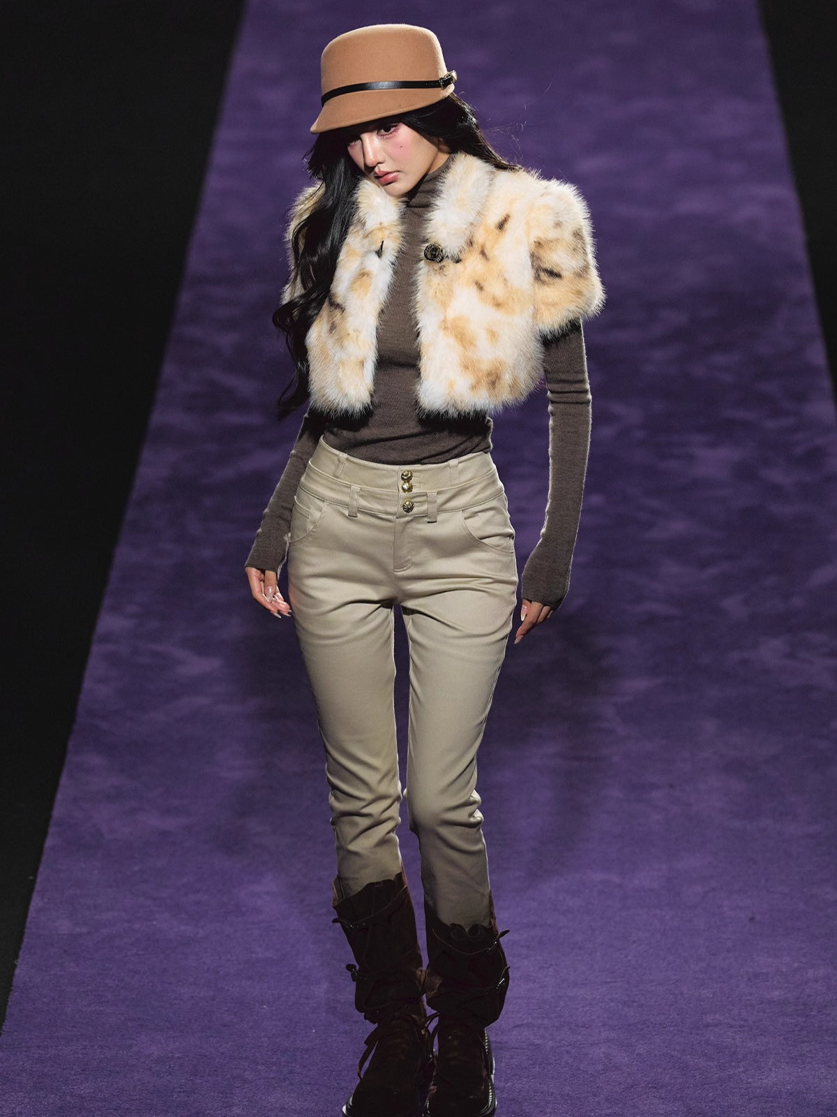 Double-Waist Stretch Skinny Jeans