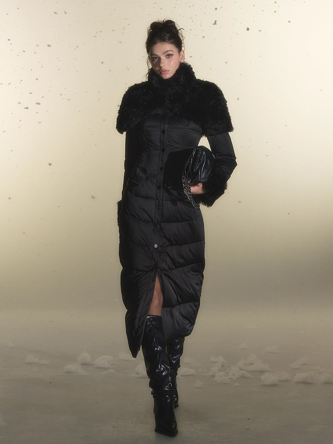 Cloak Style Eco-Friendly Fur Shawl