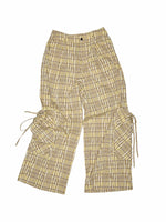 Plaid Hooded Shirt & Skirt & Pants Set