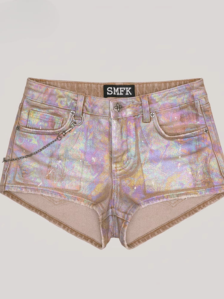 Rage Wild Denim Shorts Low Wild Cowboy Brown