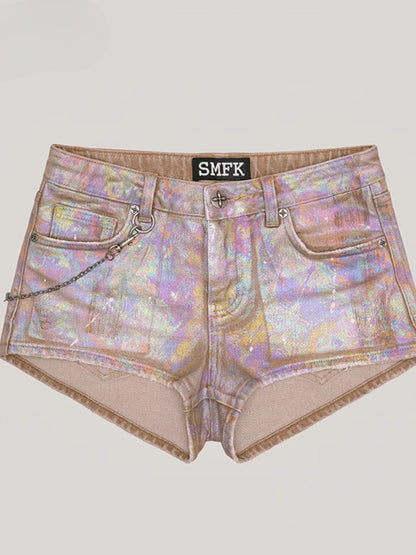 Rage Wild Denim Shorts Low Wild Cowboy Brown