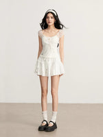 Lace Splice Slim Top
