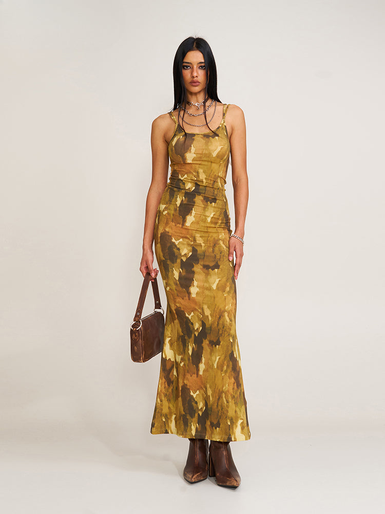 Wildworld Mermaid Knitted Silk Brace Dress