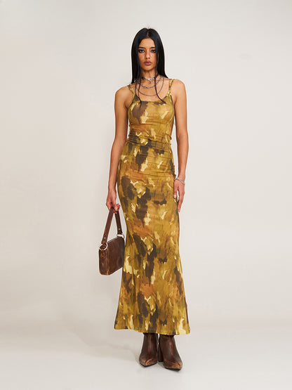 Wildworld Mermaid Knitted Silk Brace Dress