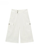 Relaxed Linen Cargo Shorts