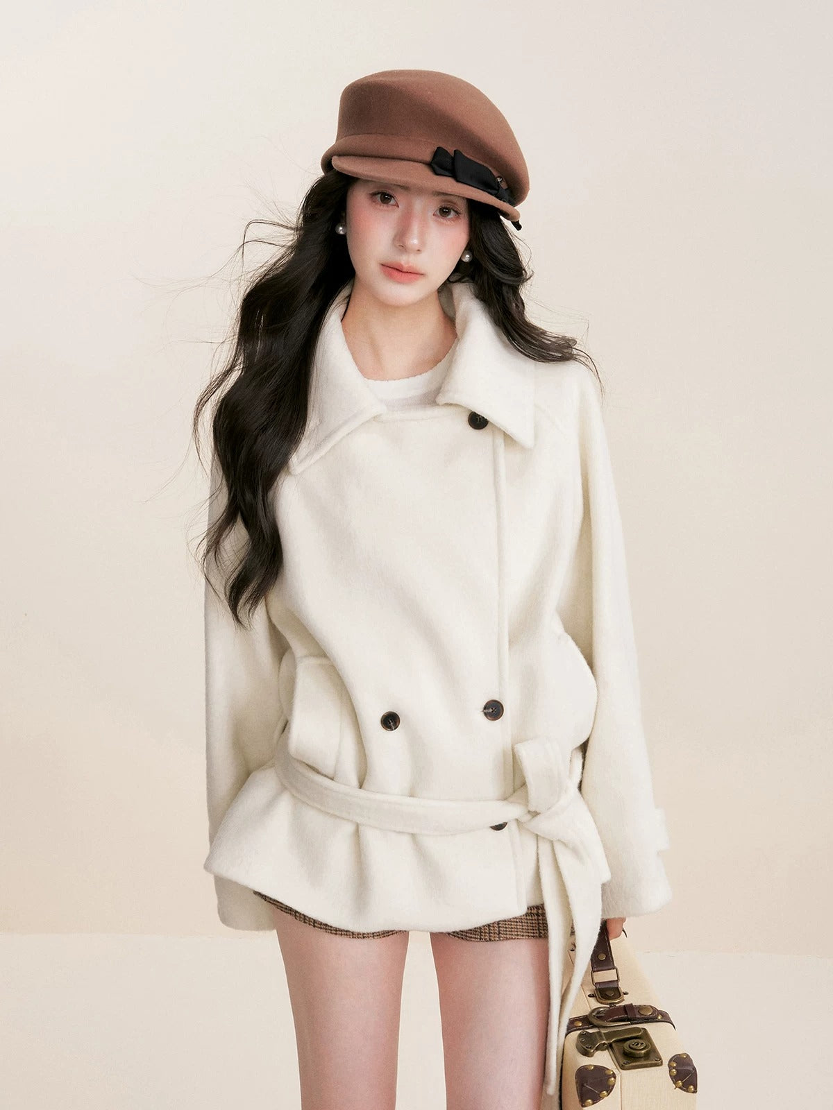 Belted Drop-Shoulder Coat