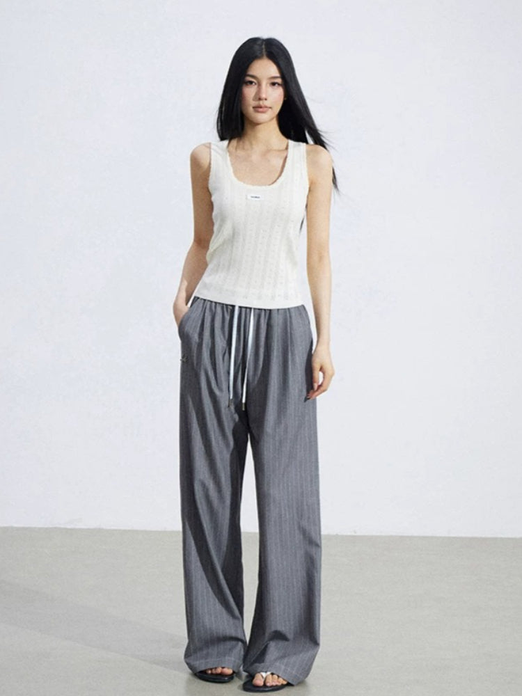 Lace Hollow Ice-Silk Vest