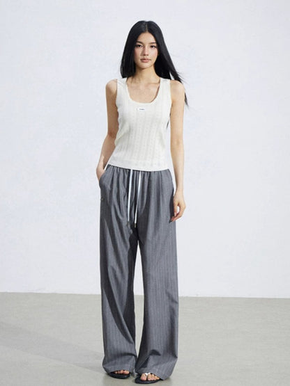 Lace Hollow Ice-Silk Vest