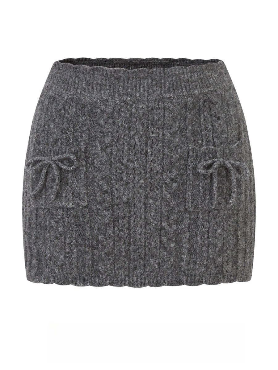 Little Deer Wool Cloud Knit Sweater &amp; Skirt/Shorts Set