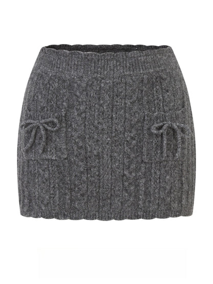 Little Deer Wool Cloud Knit Sweater &amp; Skirt/Shorts Set