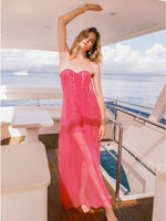 Netting Skirt Lace Backless Dress