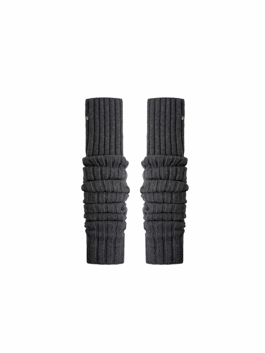 Over-the-Knee Wool Blend Ribbed Warm Leg Socks