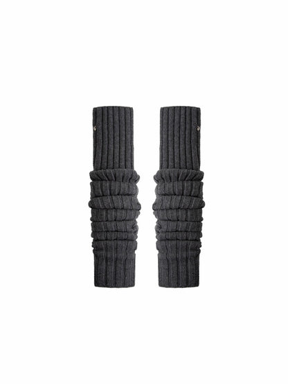 Over-the-Knee Wool Blend Ribbed Warm Leg Socks