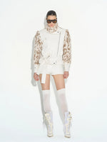 Patchwork Faux Fur Coat