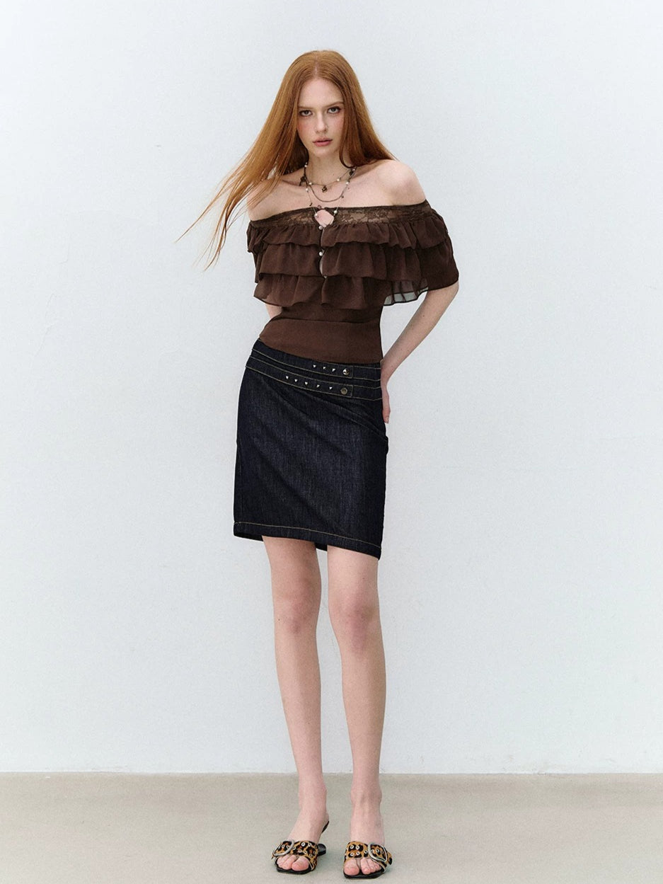 Goddess Ruffle Lace Top