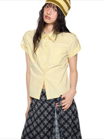 Plaid Cropped Shirt