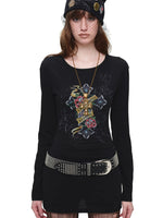 Tattoo Cutout Midi Dress