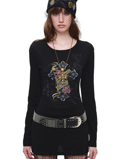 Tattoo Cutout Midi Dress