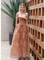Collar Layered Tulle Mini Dress