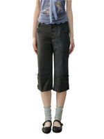 Retro Button Capri Pants