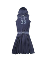 Hooded Sleeveless Jersey Dress