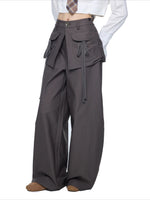Drawstring Wide Leg Pants