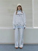 Minimal Drawstring Straight Leg Sweatpants