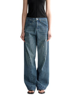3D Cutting Micro Curved Knife Wide Leg Pants