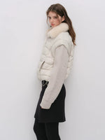 Detachable Sleeve Down Puffer Jacket