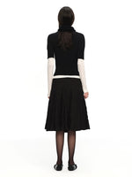 Scarf Sleeve Knit Top